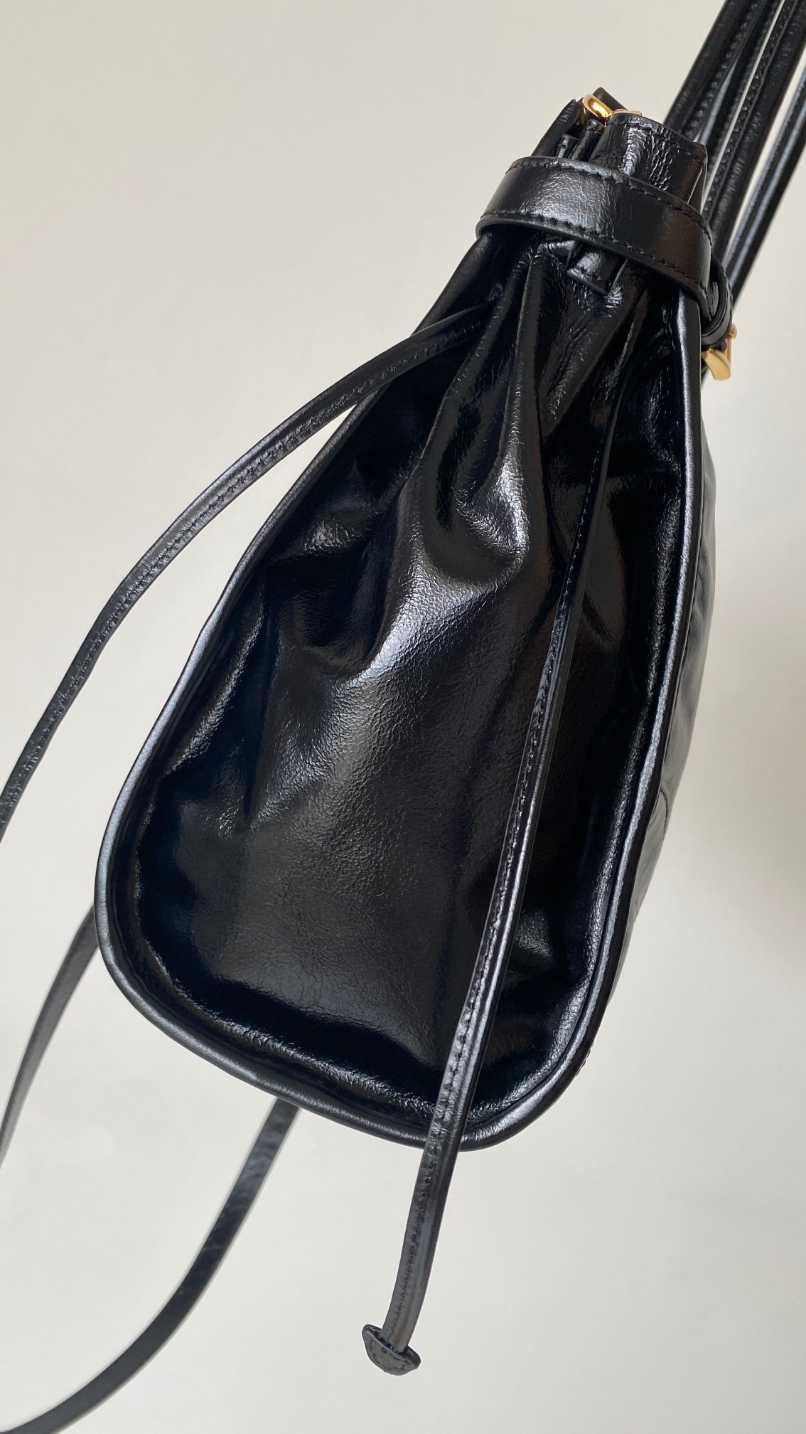 Prada Bonnie Large Leather Shoulder Bag – Black