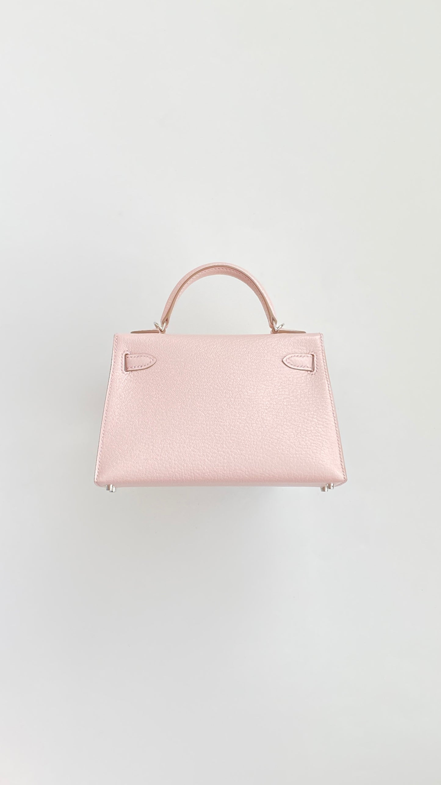 Hermès Mini Kelly Mauve Pale Epsom Leather