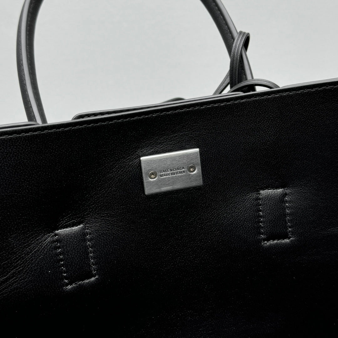 Balenciaga Bel Air Carry All Black Calfskin Luxury Tote Bag