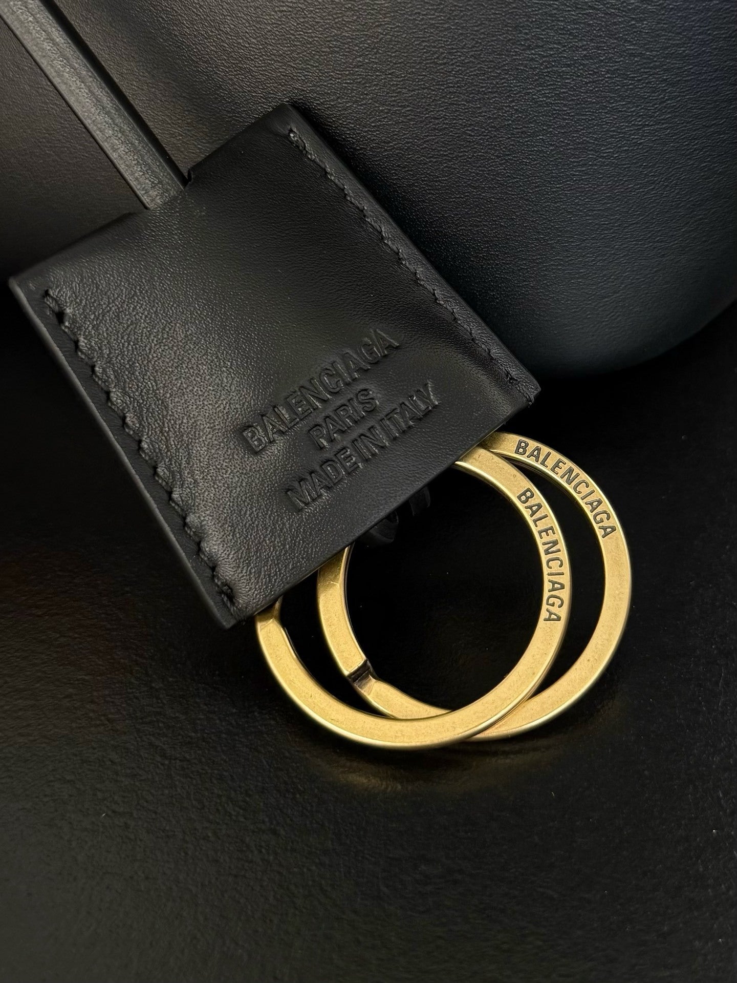 Balenciaga Bel Air Tote Black Leather Gold Hardware