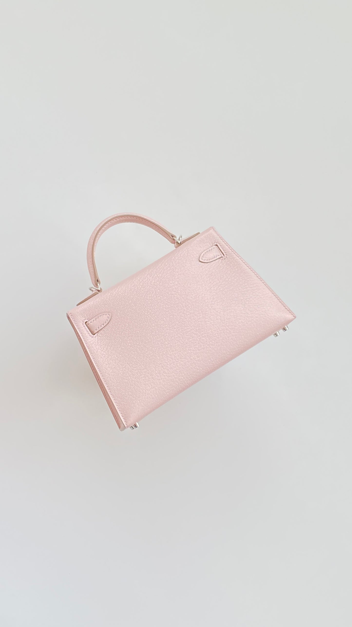 Hermès Mini Kelly Mauve Pale Epsom Leather