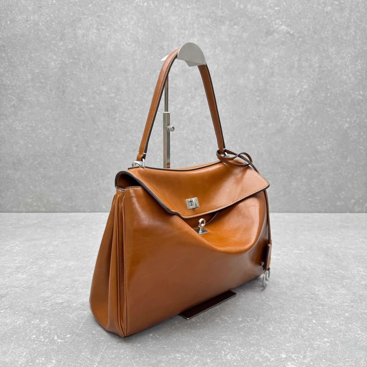 Balenciaga Rodeo Tan Cowboy Leather Handbag