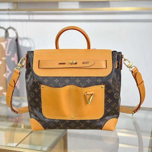 Louis Vuitton Steamer 30 Bag – Monogram Canvas with Cowhide Leather Trim