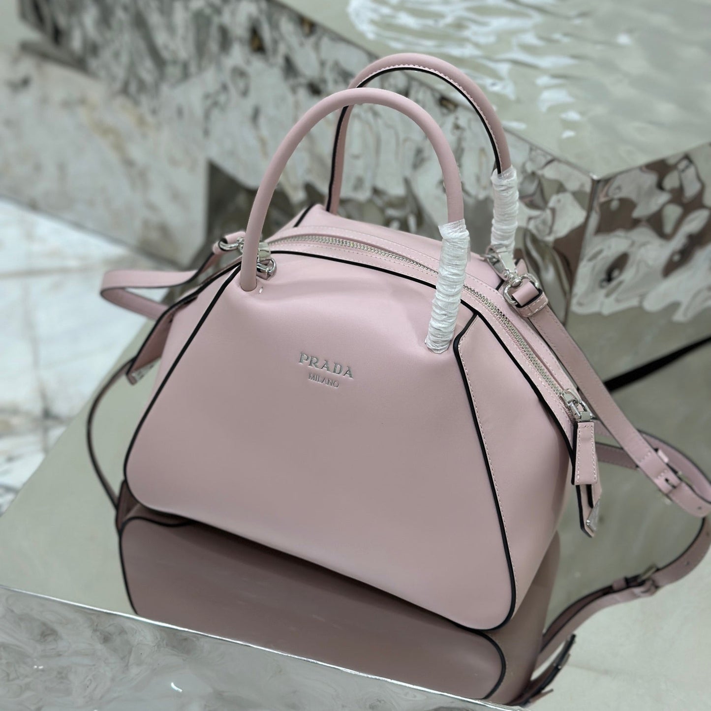 Prada Supernova Small Leather Bag – Calf Leather with Detachable Shoulder Strap
