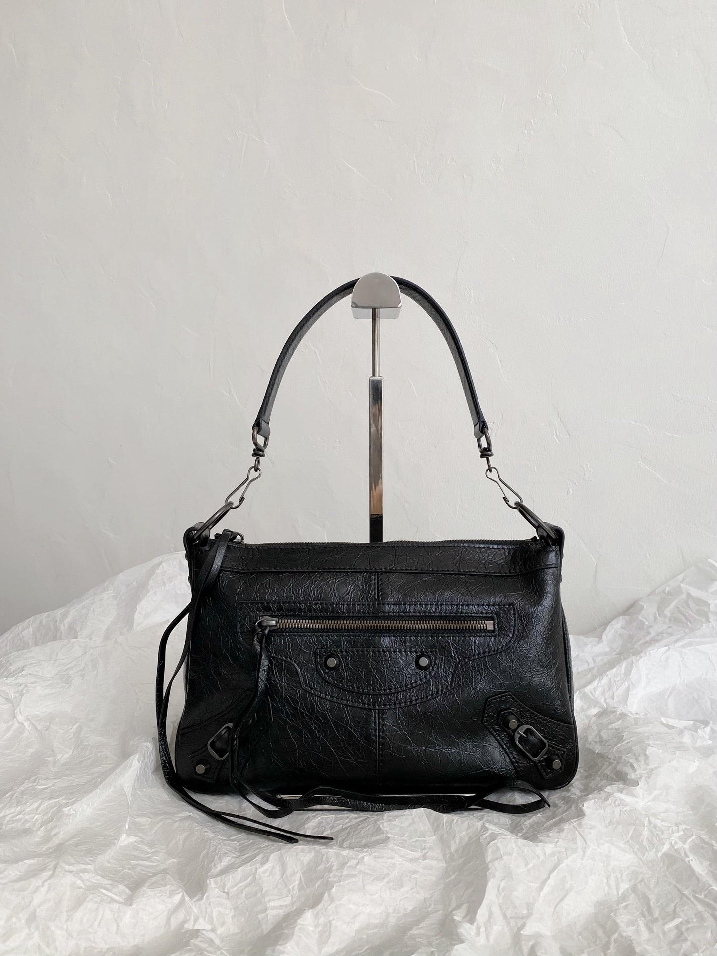 Balenciaga Le City Moto Small Shoulder Bag