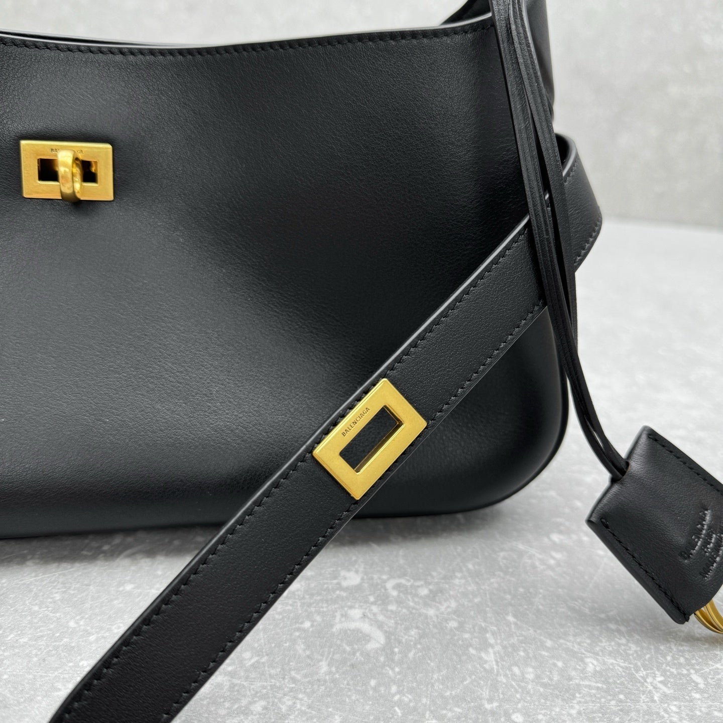 Balenciaga Bel Air Small Black Leather Shoulder Bag