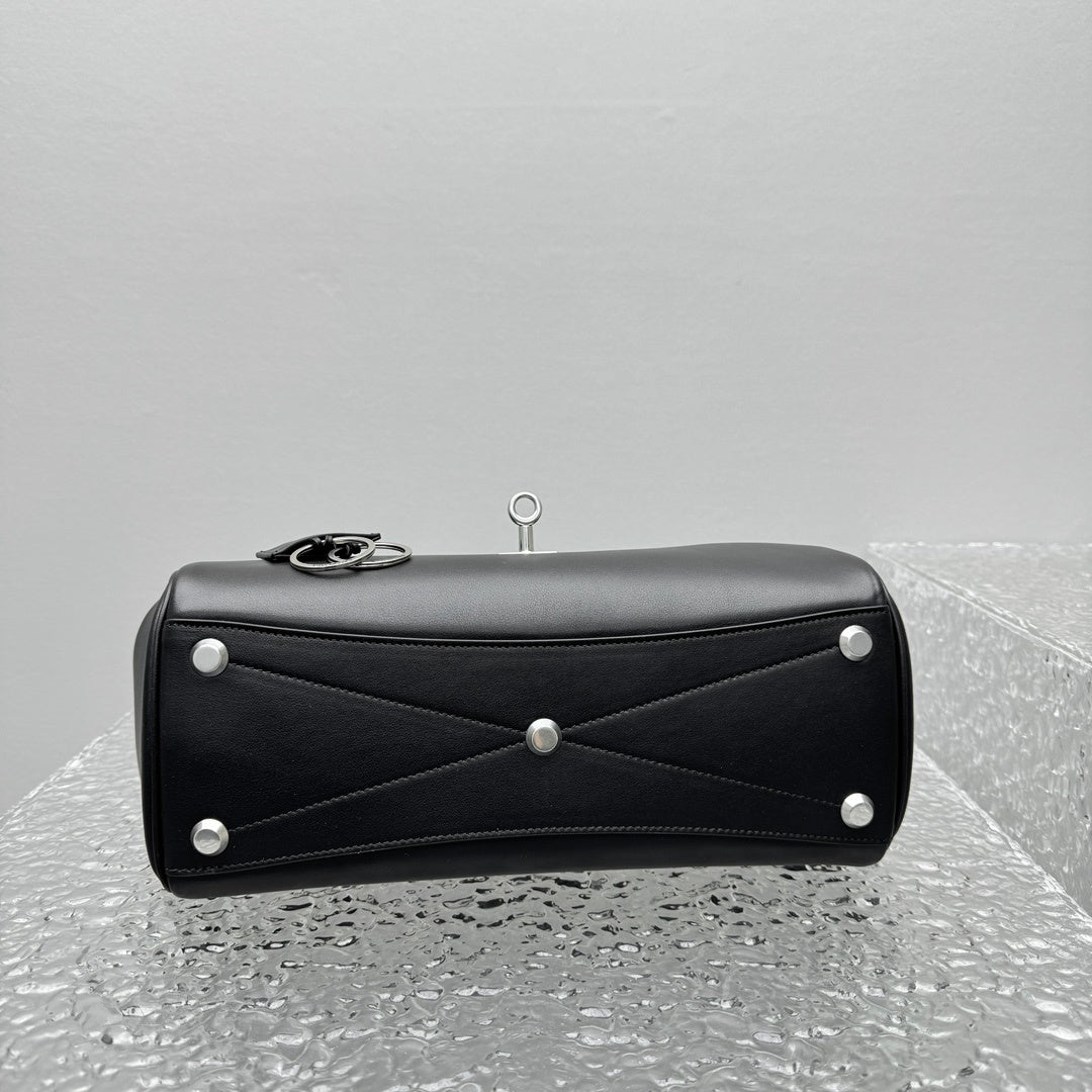 Balenciaga Bel Air Carry All Black Calfskin Luxury Tote Bag
