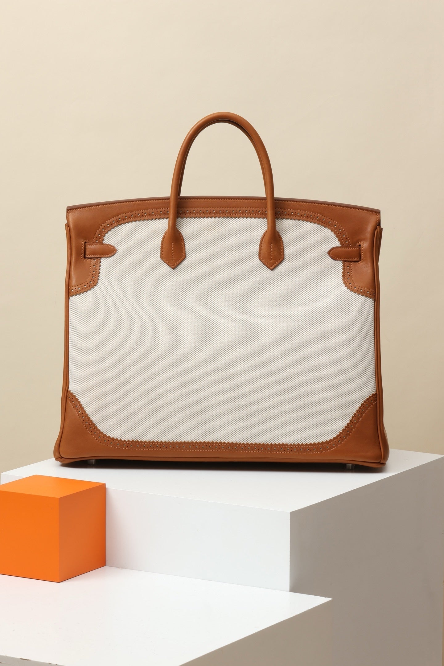 Hermès Birkin Ghillies 35 Canvas & Leather