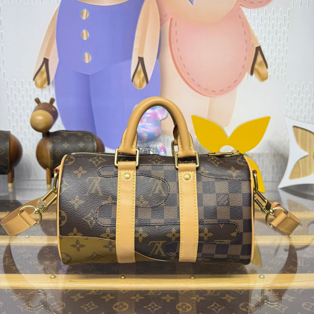Louis Vuitton Keepall Bandoulière 25 City Bag in Monogram & Damier Canvas