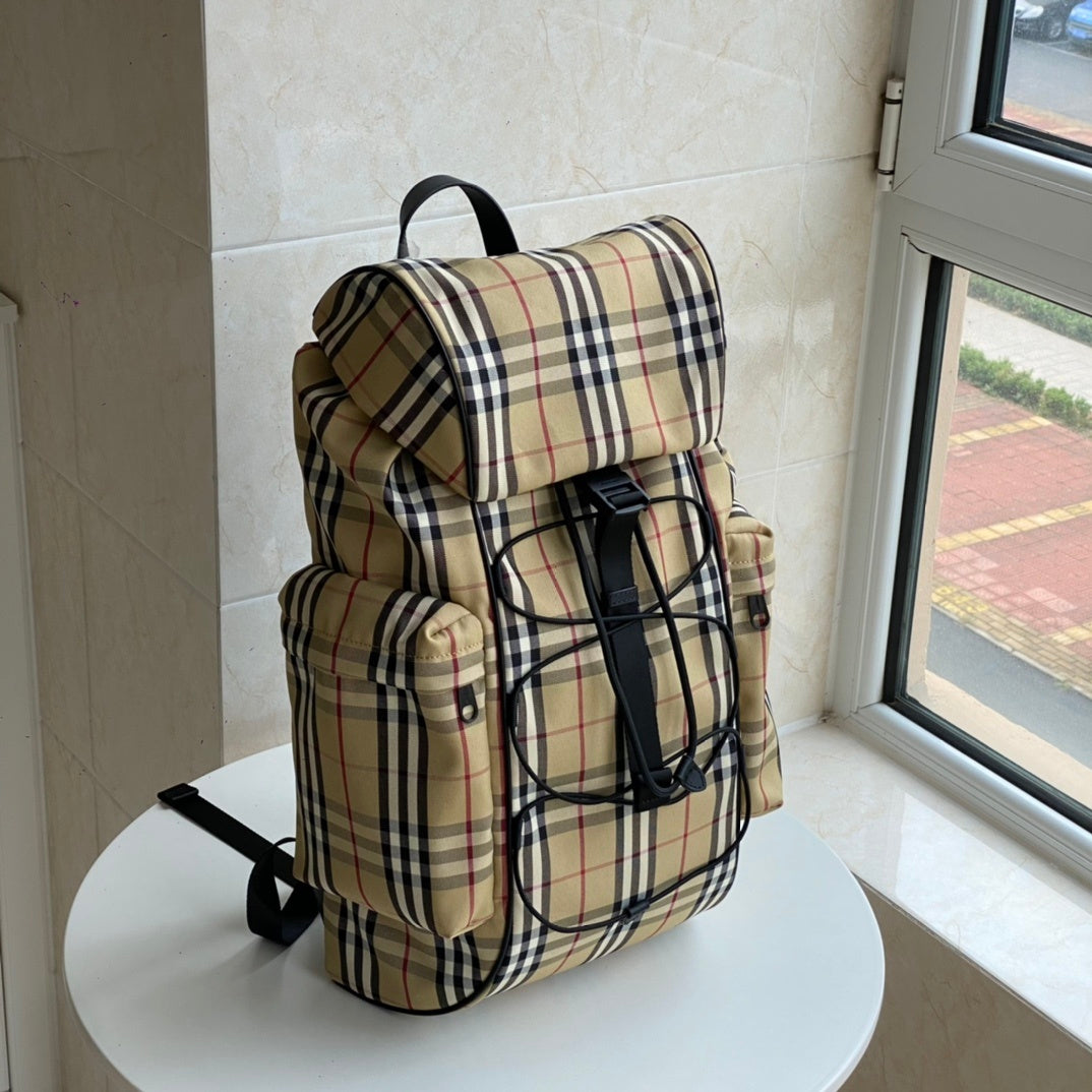 Burberry Murray Archive Beige Check Nylon Backpack