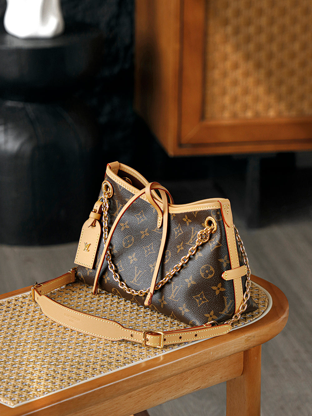 Louis Vuitton CarryAll BB Bag in Monogram Canvas