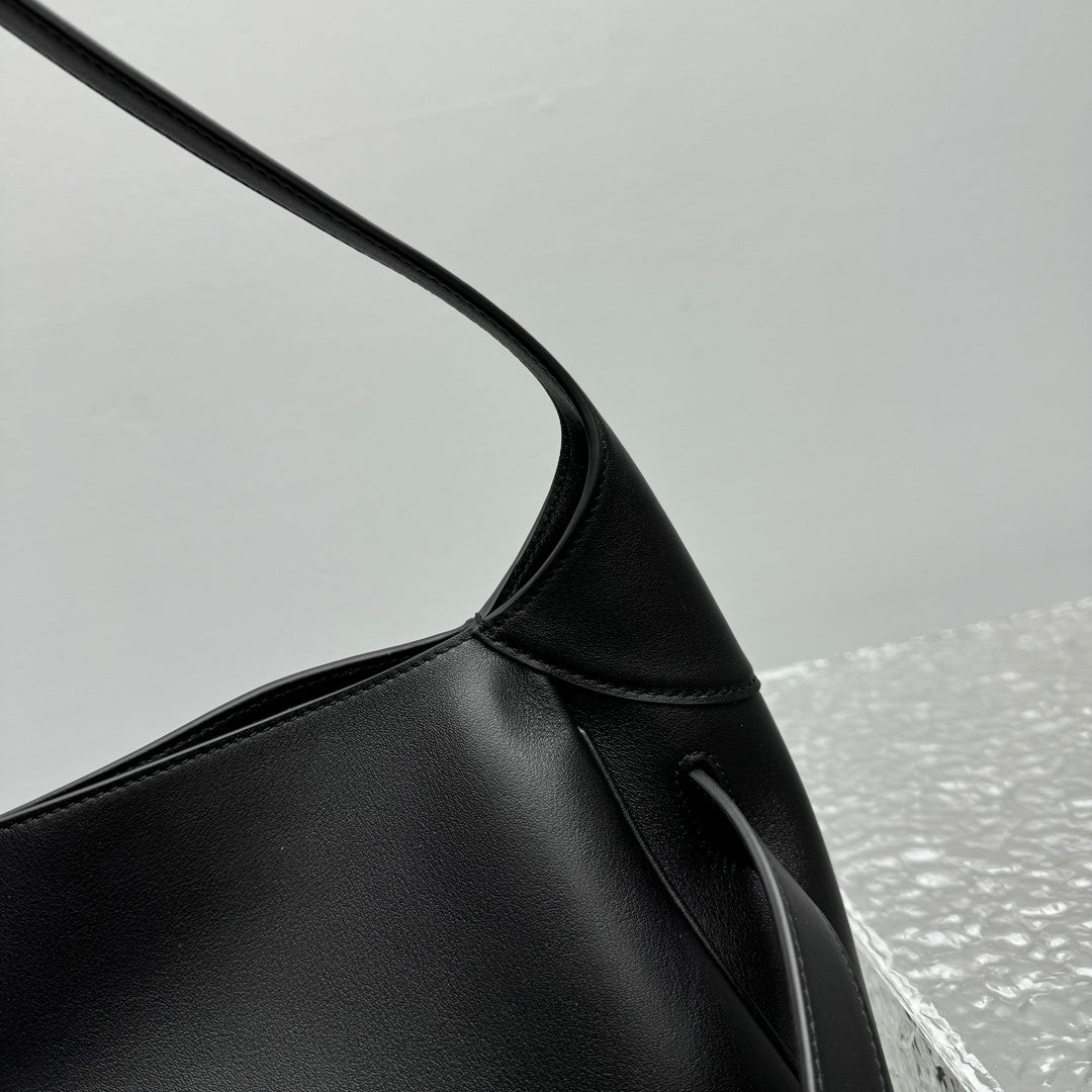 Balenciaga Bel Air Shoulder Bag | Luxury Leather Handbag with Turn-Lock Closure
