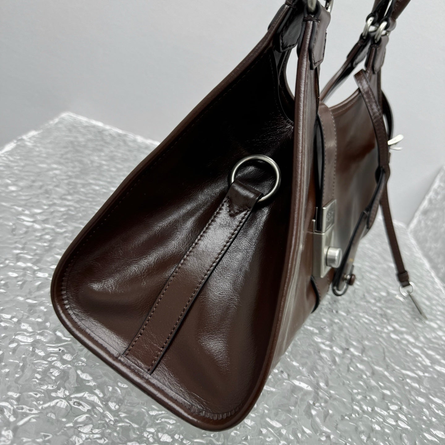 Prada Medium Brown Leather Shoulder Bag