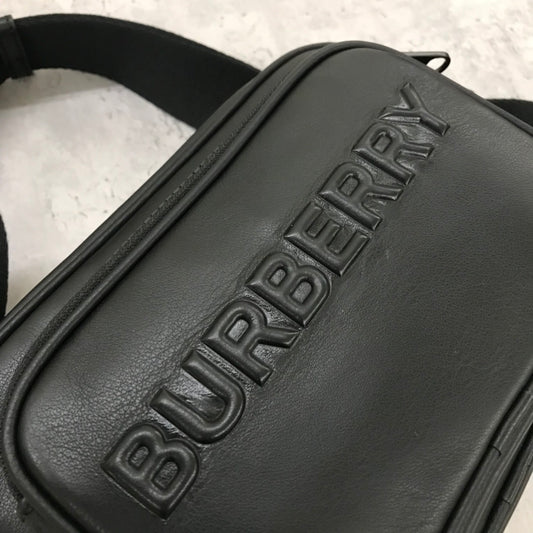 Burberry Paddy Italian-Tanned Calf Leather Crossbody Bag with Debossed Logo