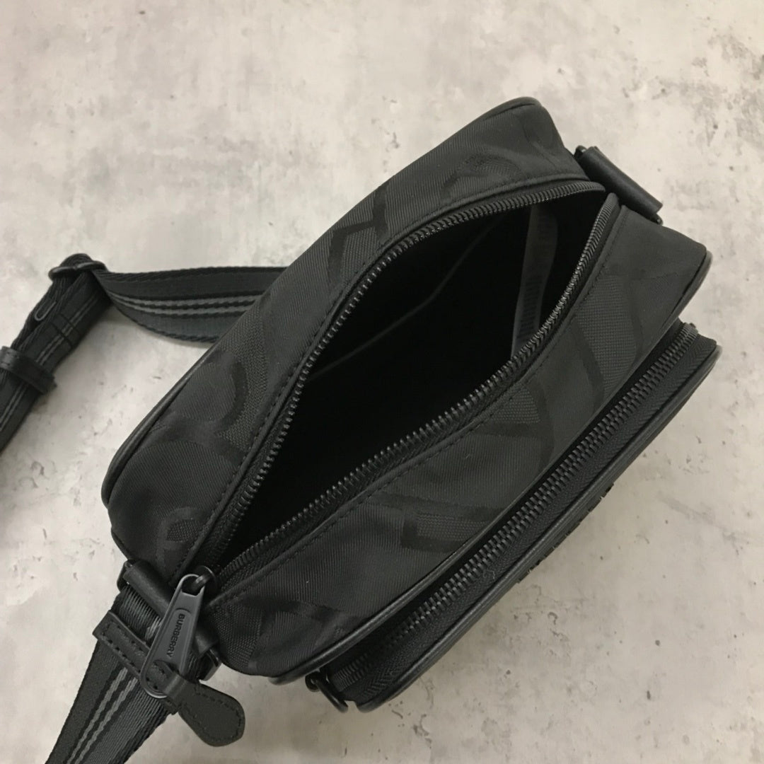 Burberry Paddy Crossbody Bag in Black TB Monogram Jacquard