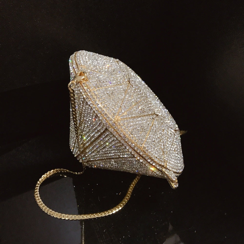 Three-Dimensional Diamond Pattern Handbag Stylish Women’s Fashion Bag