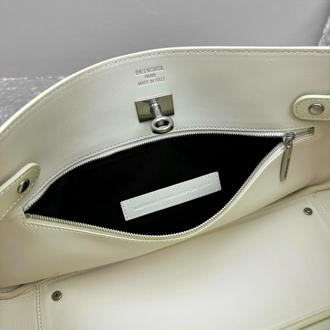 Balenciaga Bel Air Small Shoulder Bag | Silver Hardware Luxury Handbag