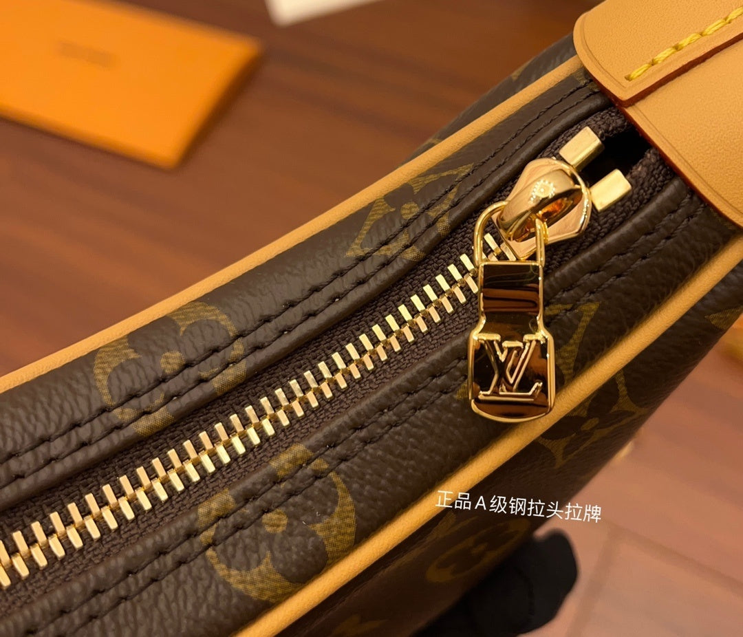 Louis Vuitton Loop Bag in Monogram Canvas with Natural Cowhide Leather Trim