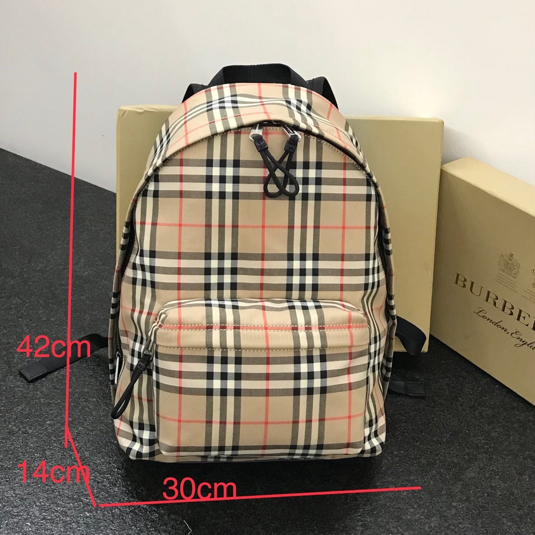 Burberry Jett Backpack in Archive Beige Vintage Check