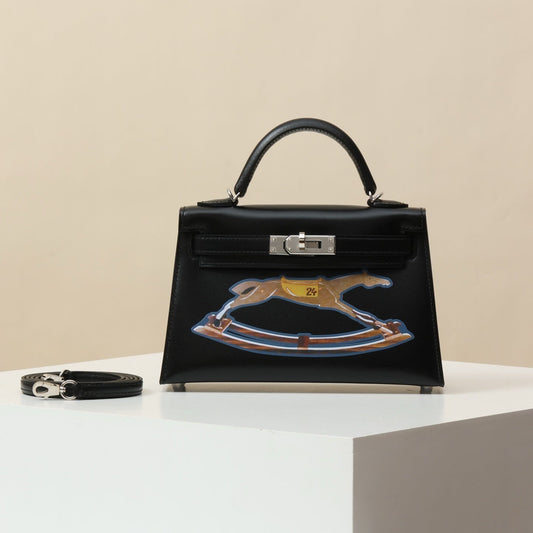 Hermès Kelly 20 Mini Cheval de Bois Handbag