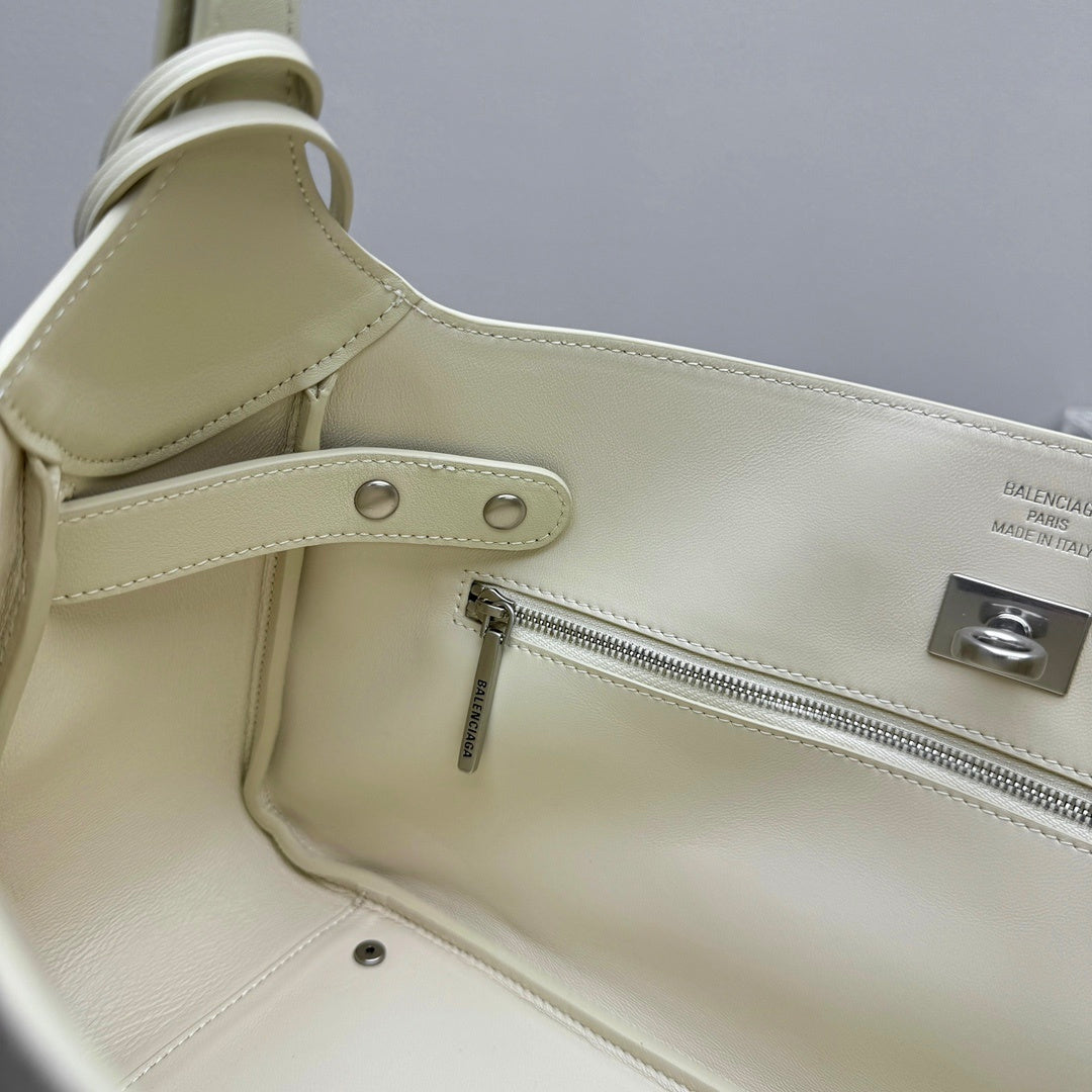 Balenciaga Bel Air Small Shoulder Bag | Silver Hardware Luxury Handbag