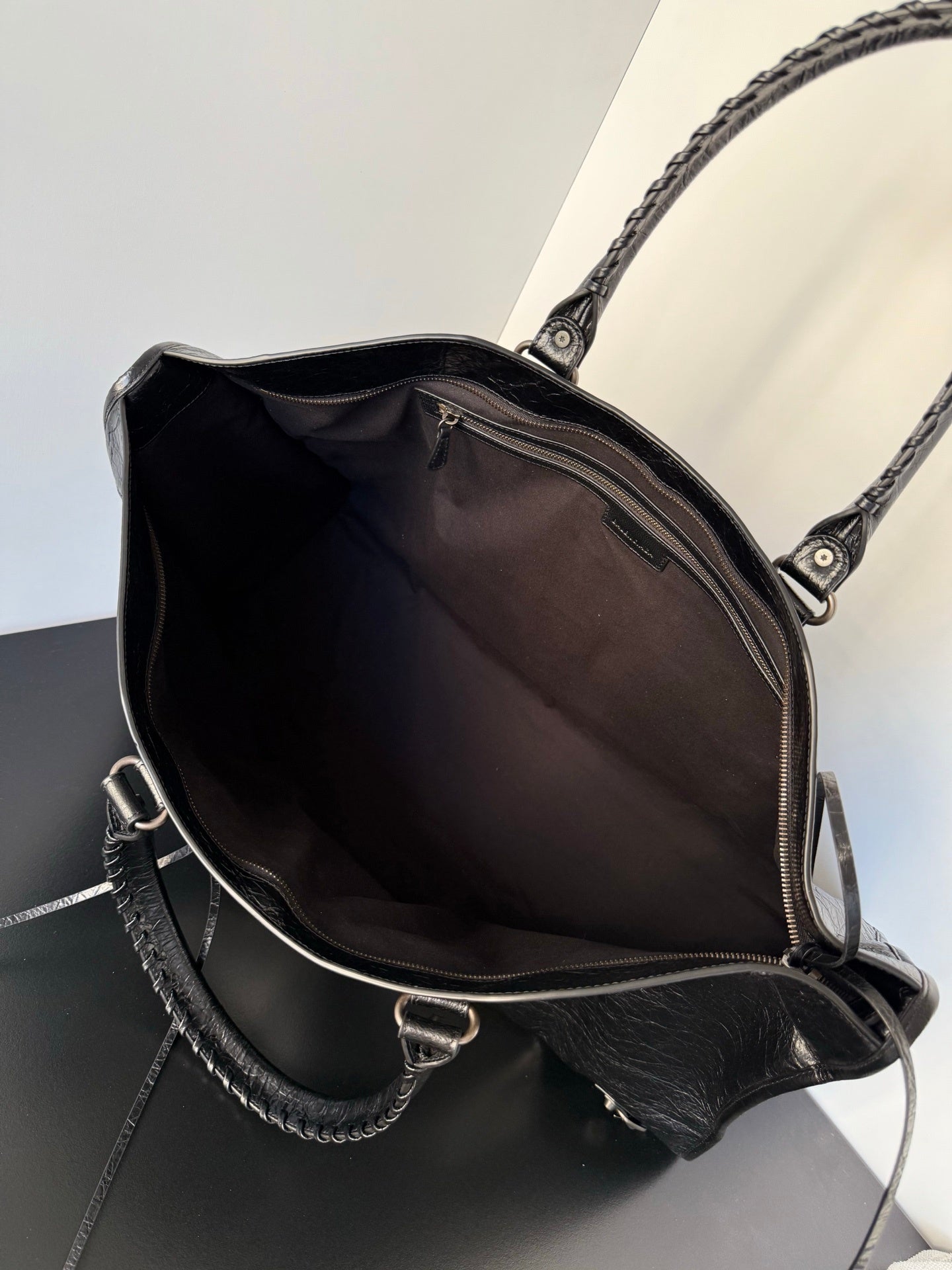 Balenciaga Le City Travel Bag Black Arena Lambskin