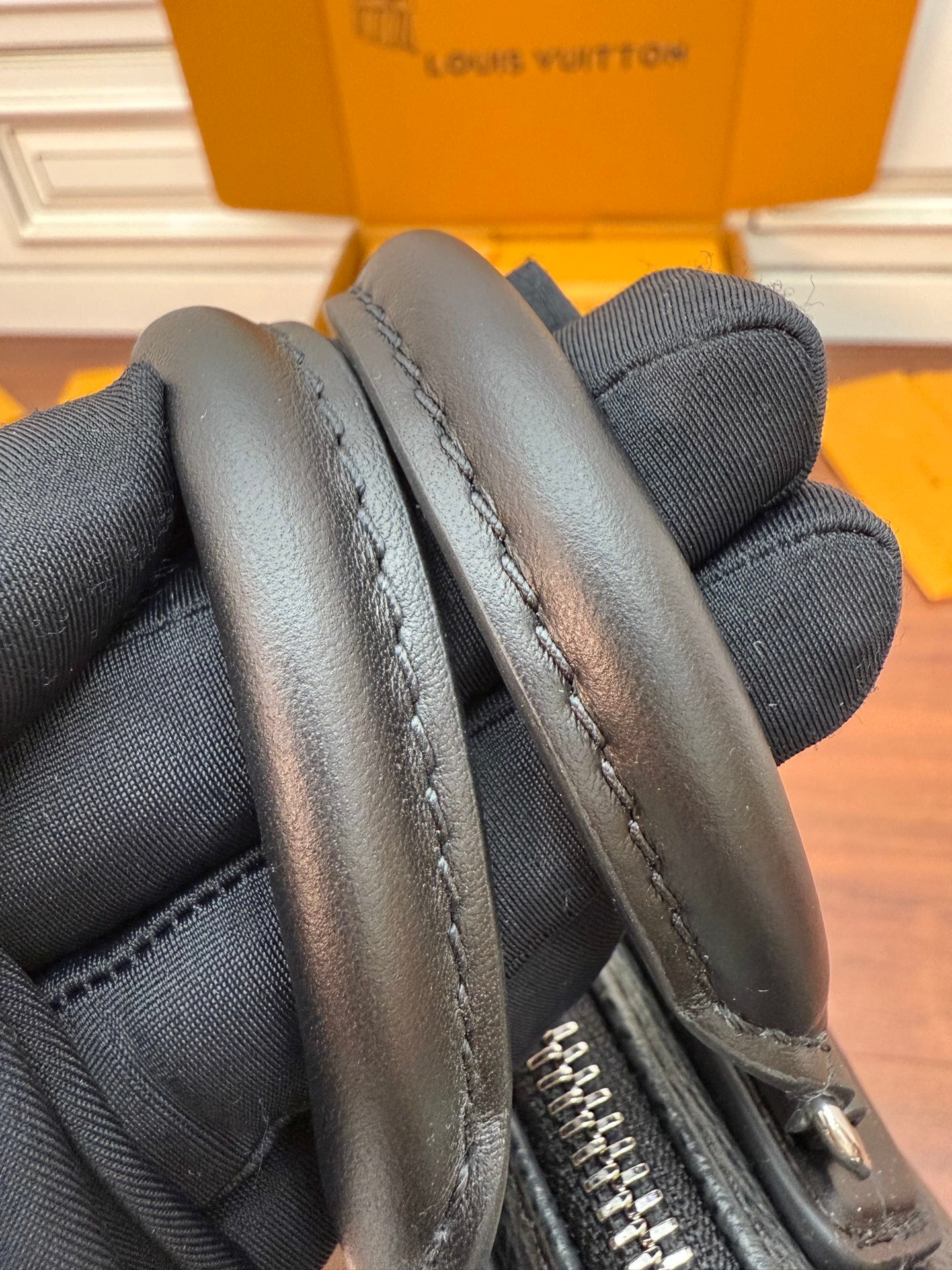 Louis Vuitton LV Biker PM Bag in Black Calf Leather