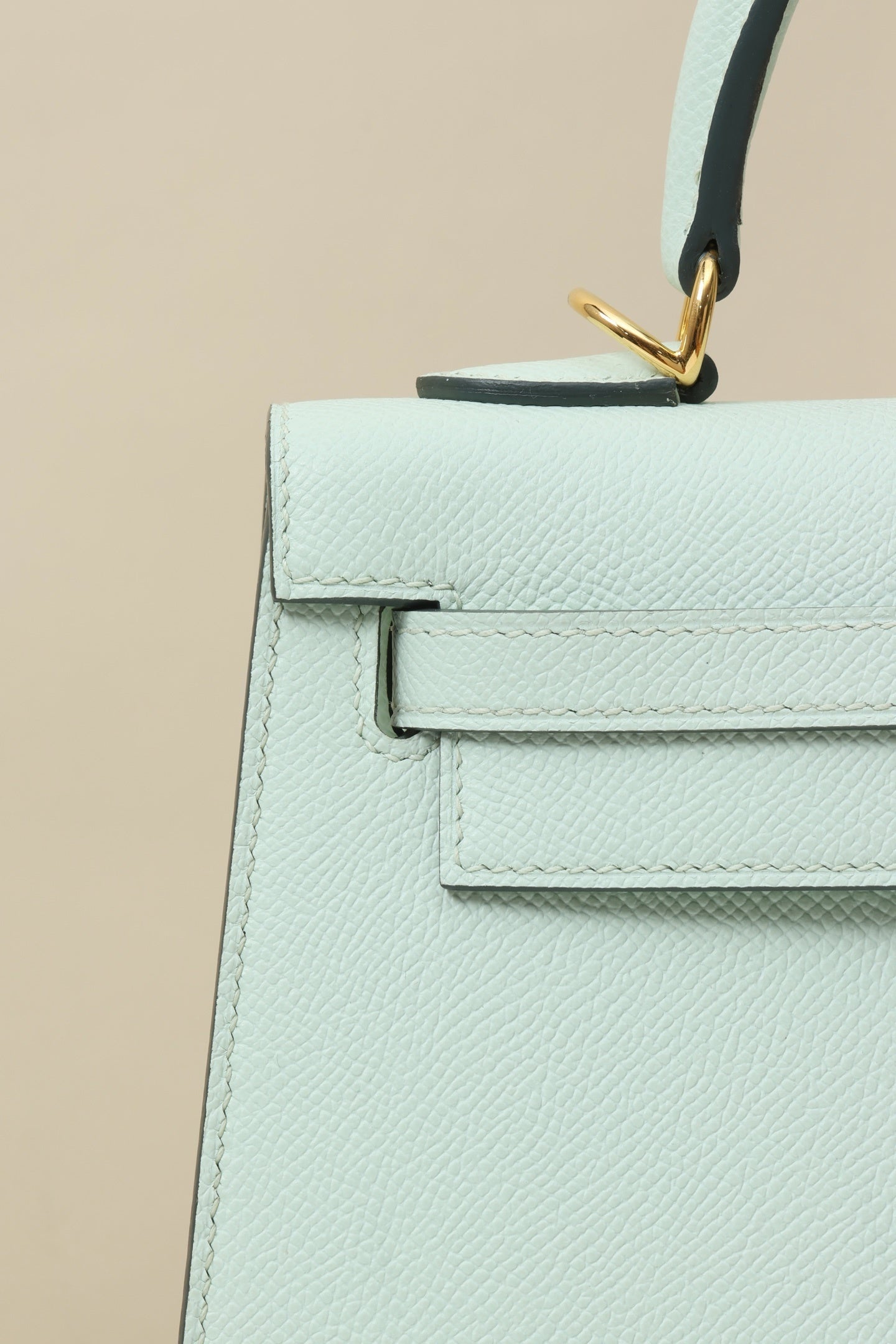 Hermès Kelly 25 Sellier Vert Peppermint Epsom