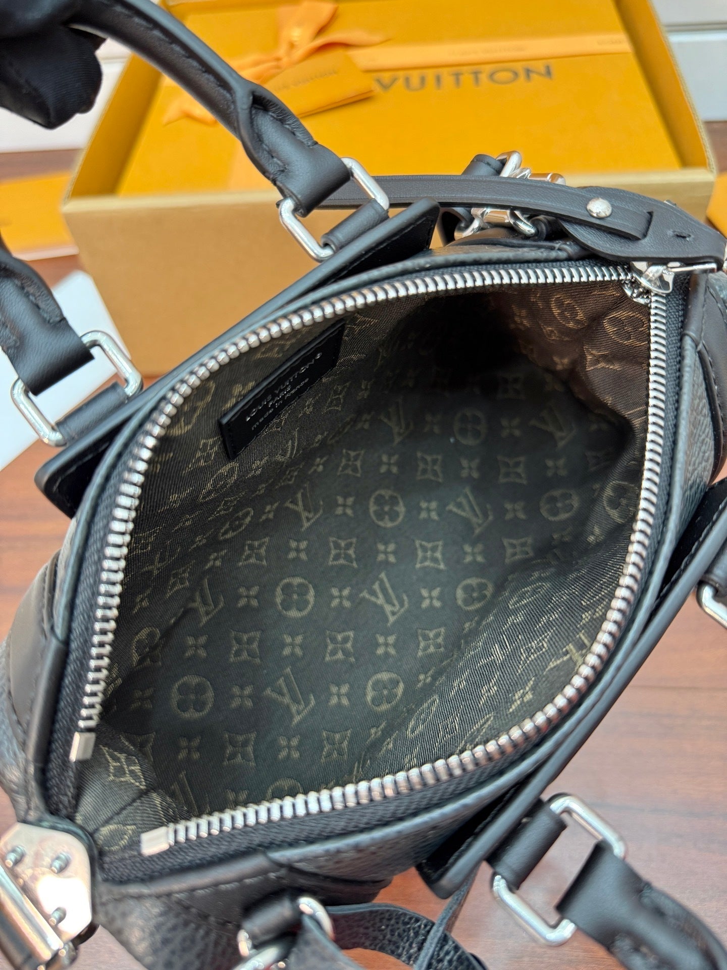 Louis Vuitton LV Biker PM Bag in Black Calf Leather