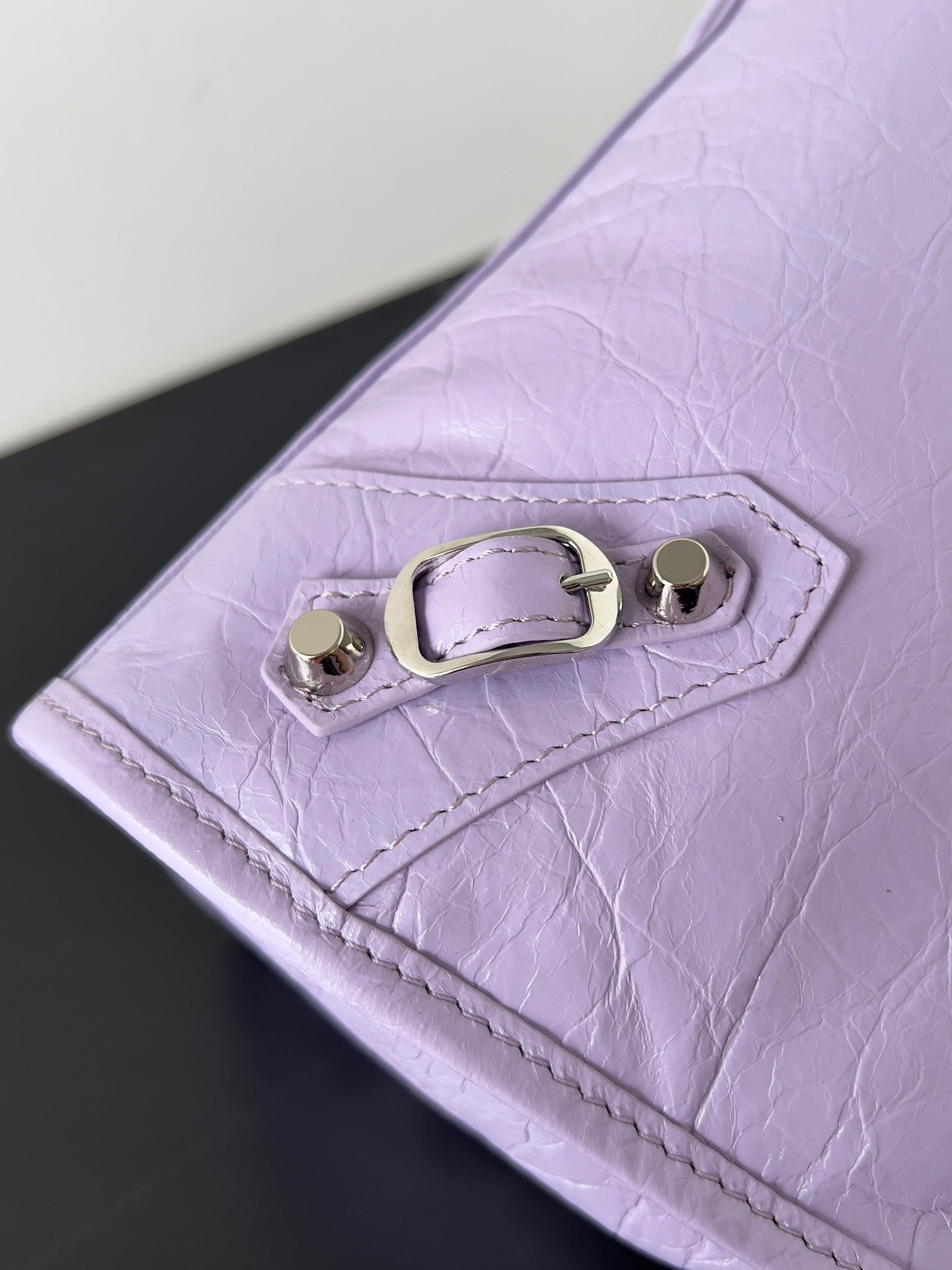 Balenciaga Le City Small Light Purple Arena Lambskin Bag