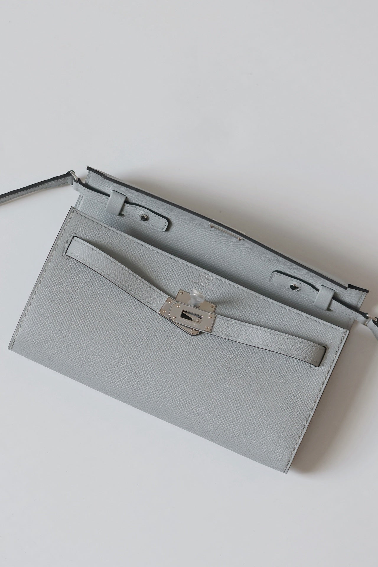 Hermès Kelly Classique To Go Bleu Glacier Epsom