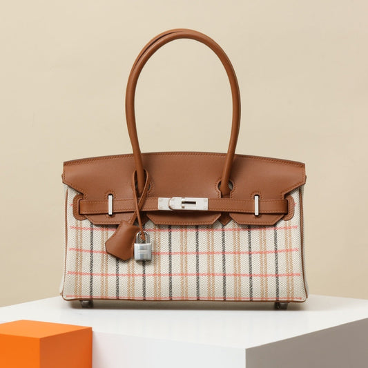 Hermès Shoulder Birkin Light 29 Toile H Canvas