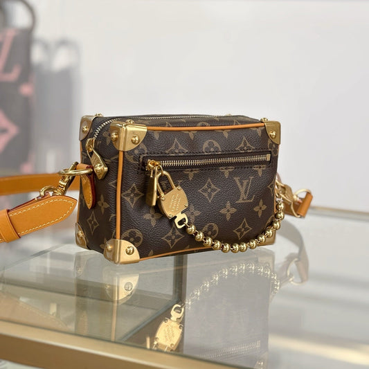 Louis Vuitton Mini Soft Trunk Monogram Canvas with Cowhide Leather Trim