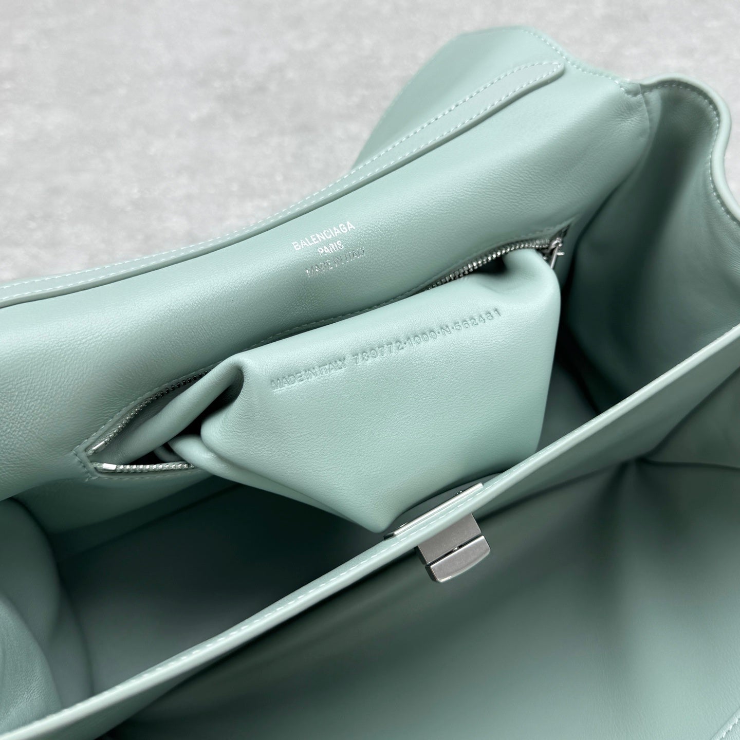 Balenciaga Rodeo Small Mineral Green Leather Bag