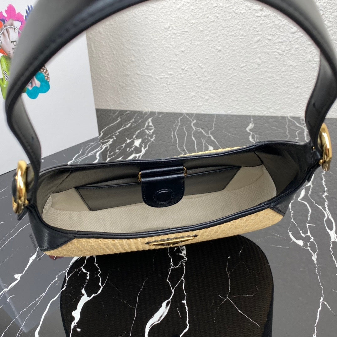 Prada Woven Cleo Shoulder Bag