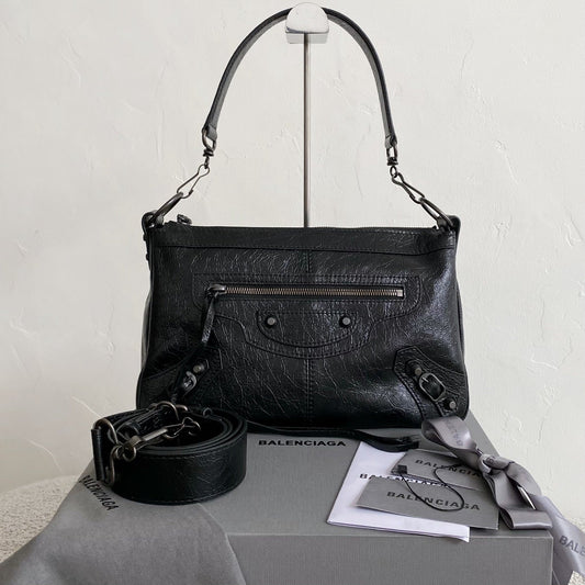 Balenciaga Le City Moto Small Shoulder Bag