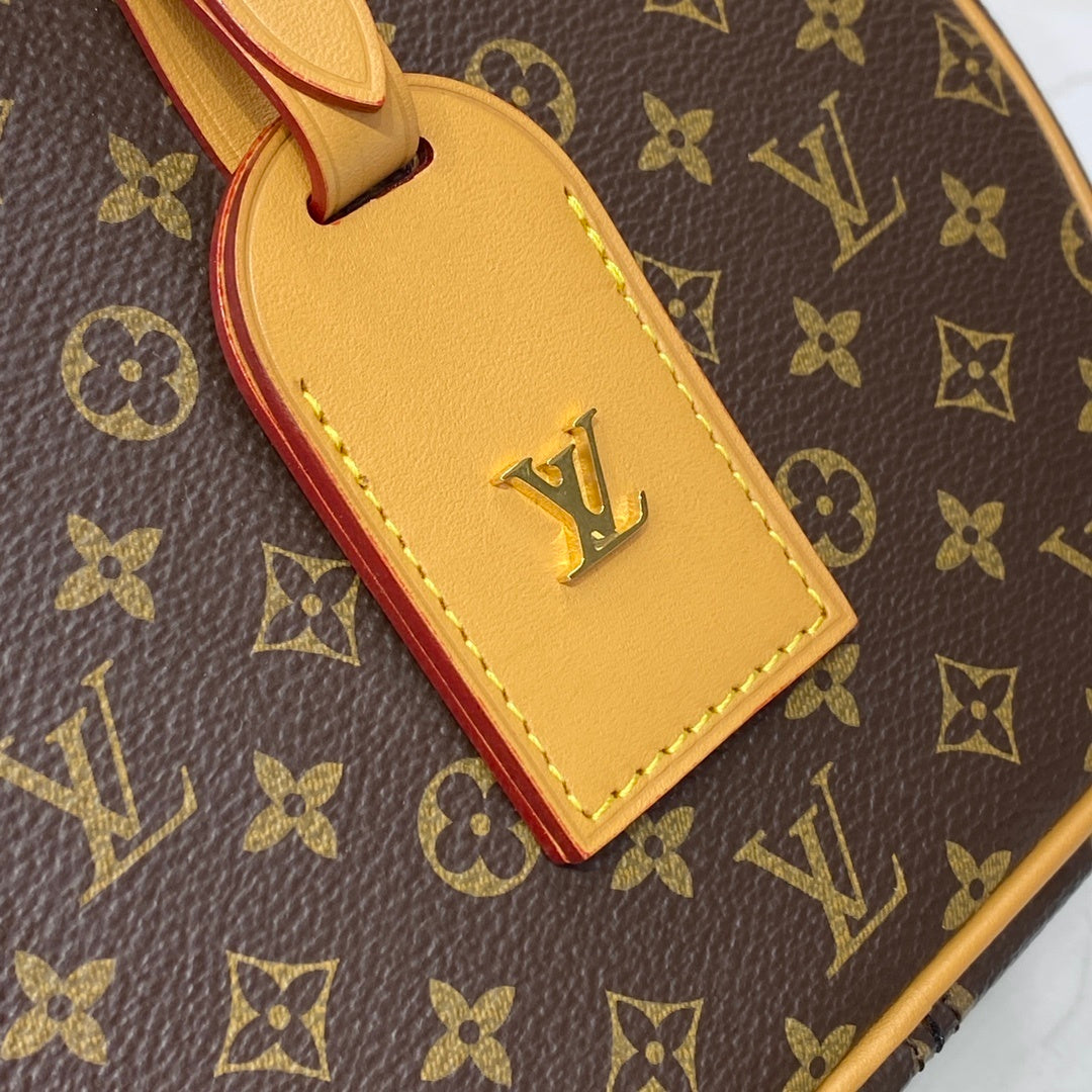 Louis Vuitton Petite Boite Chapeau Bag – Monogram Canvas with Cowhide Leather & Gold Hardware