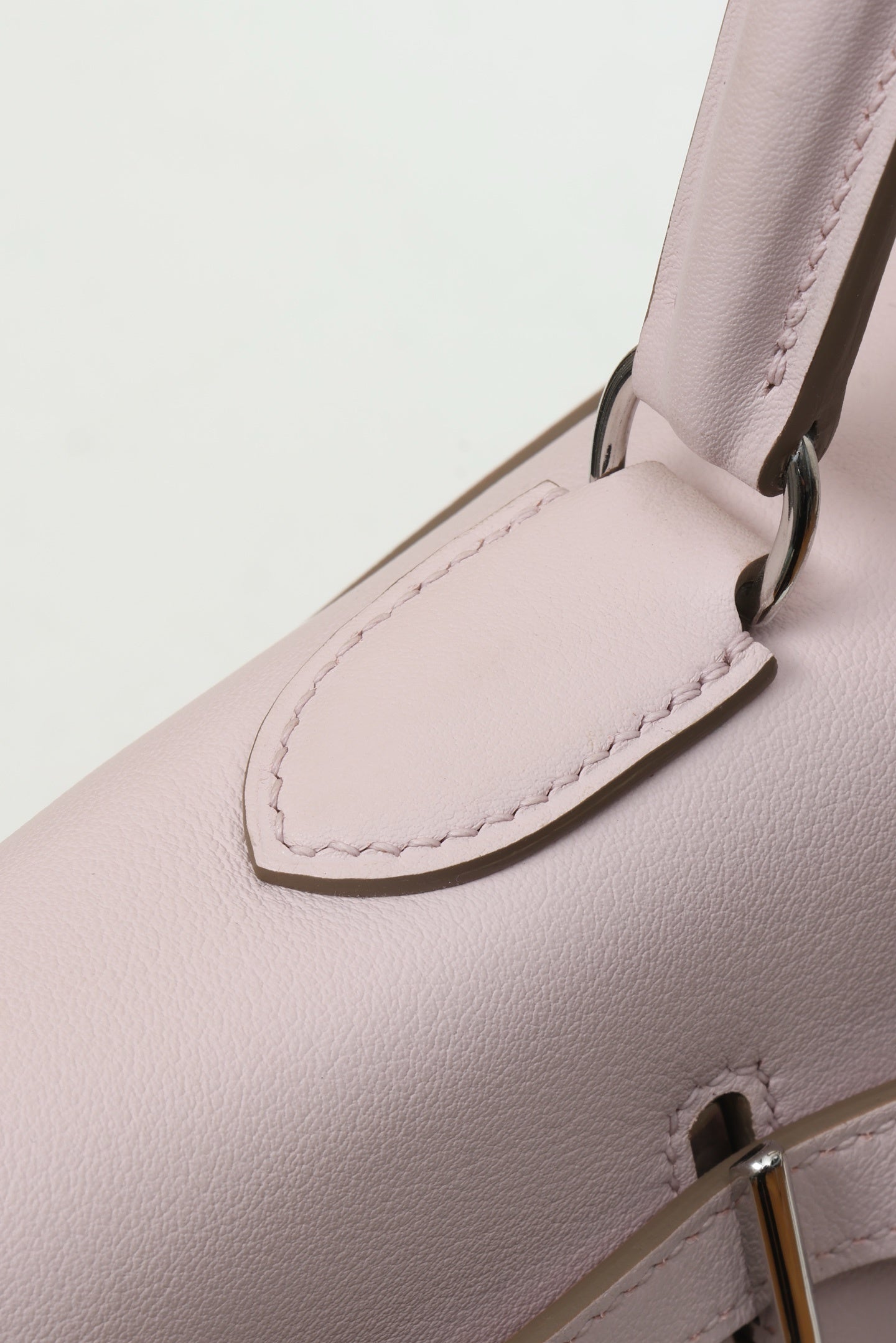 Hermès Kelly Flat 35 Rose Dragee Swift Leather