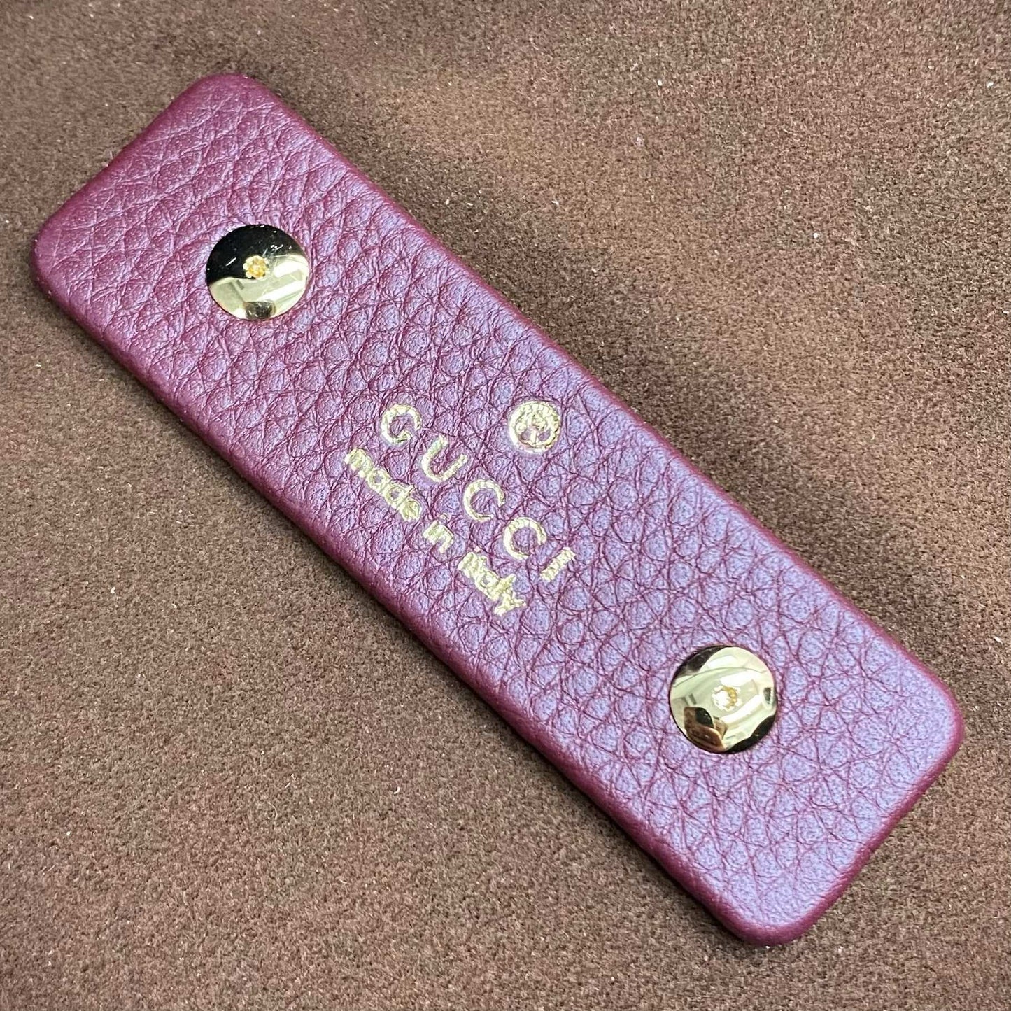 Gucci Softbit Maxi Shoulder Bag in Burgundy Grained Leather with Gold Hardware