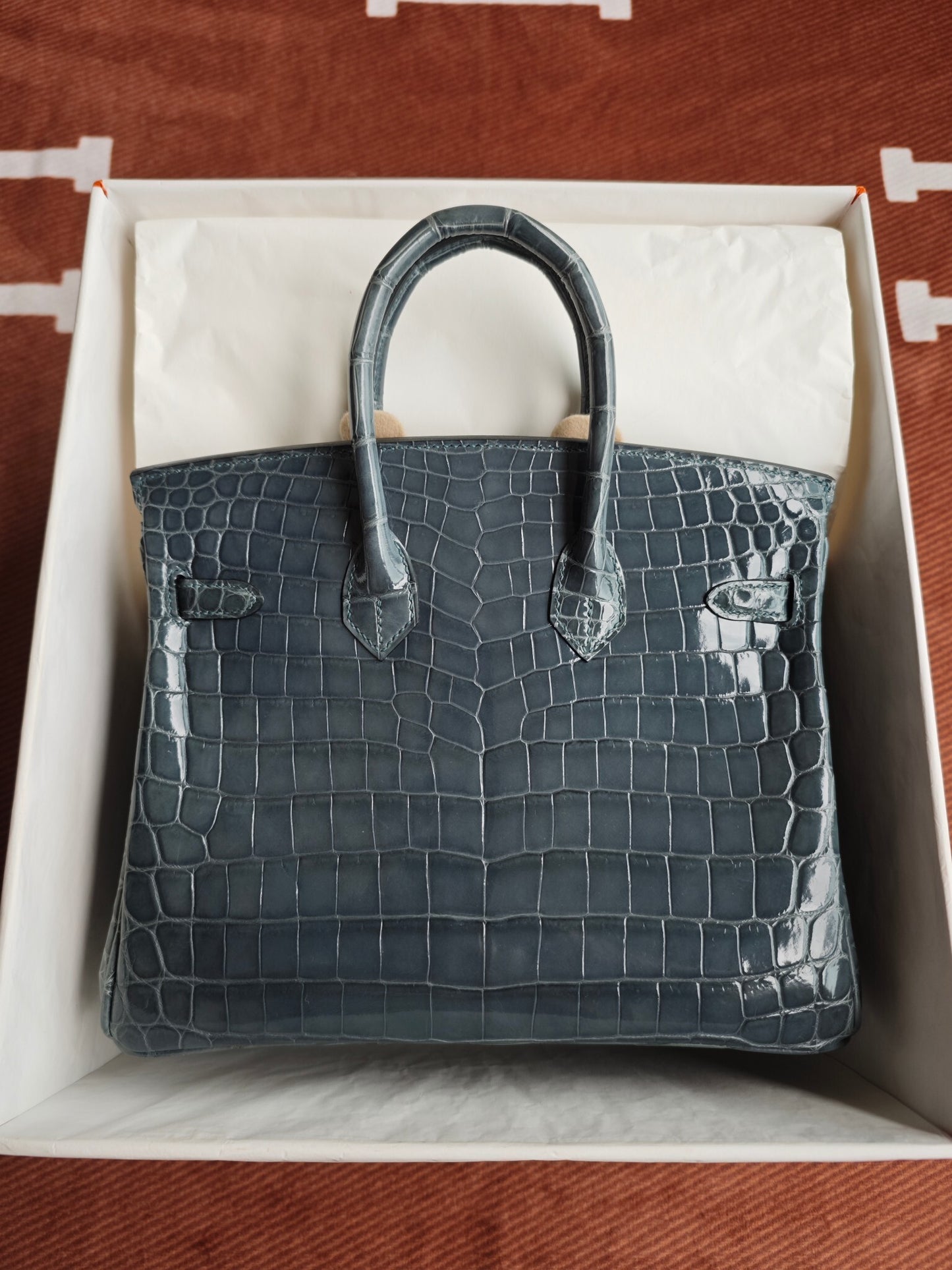 Hermès Birkin Dark Blue Crocodile Gold Hardware
