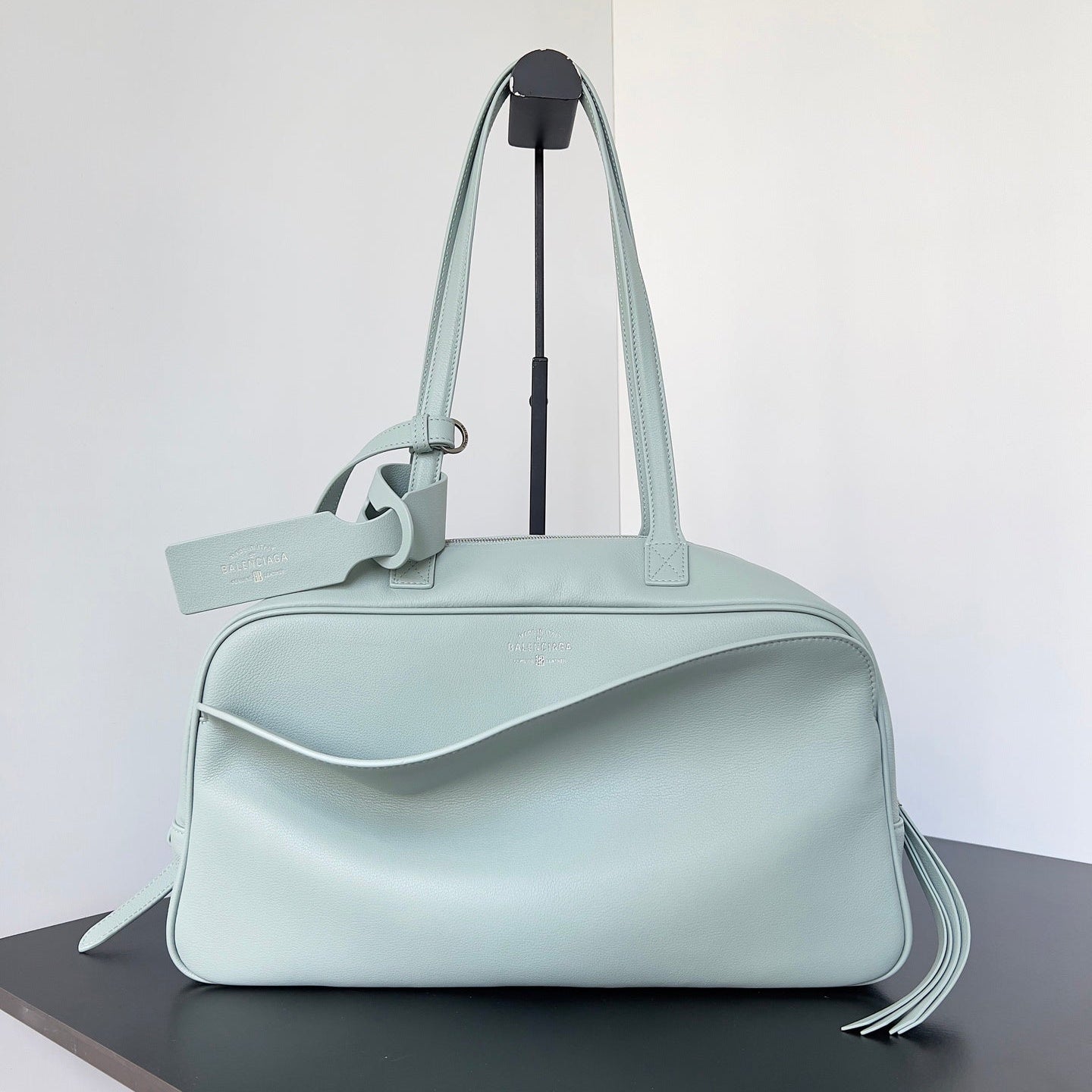 Balenciaga Carrie Bowling Bag Light Green