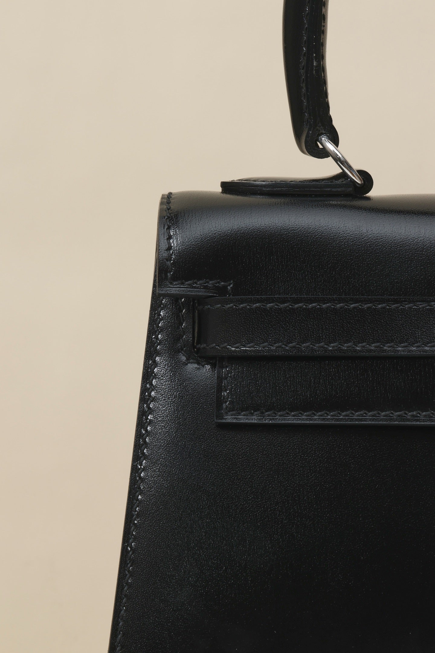 Hermès Mini Kelly 20 Sellier Black Box Calf