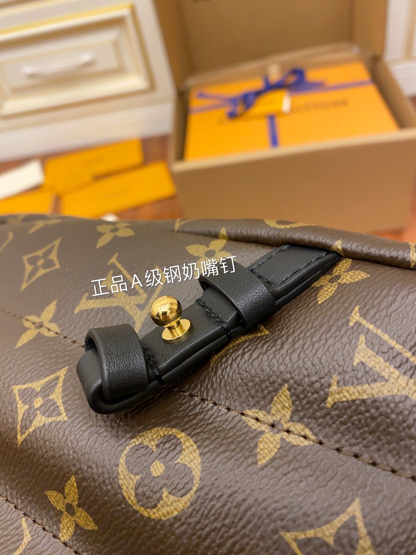 Louis Vuitton Monogram Black Palm Springs MM Backpack Luxury Designer Bag