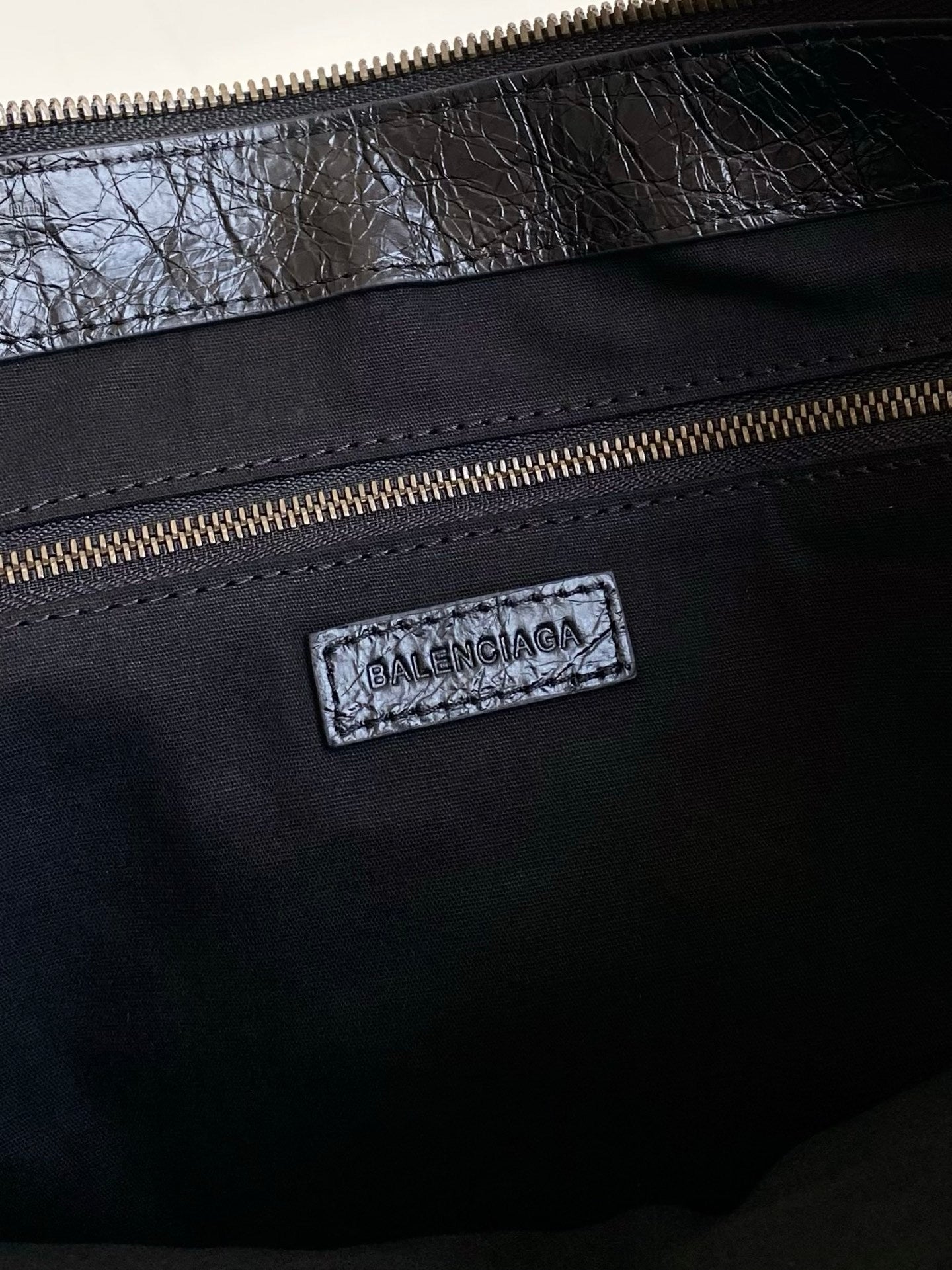 Balenciaga Le City Medium Black Arena Lambskin