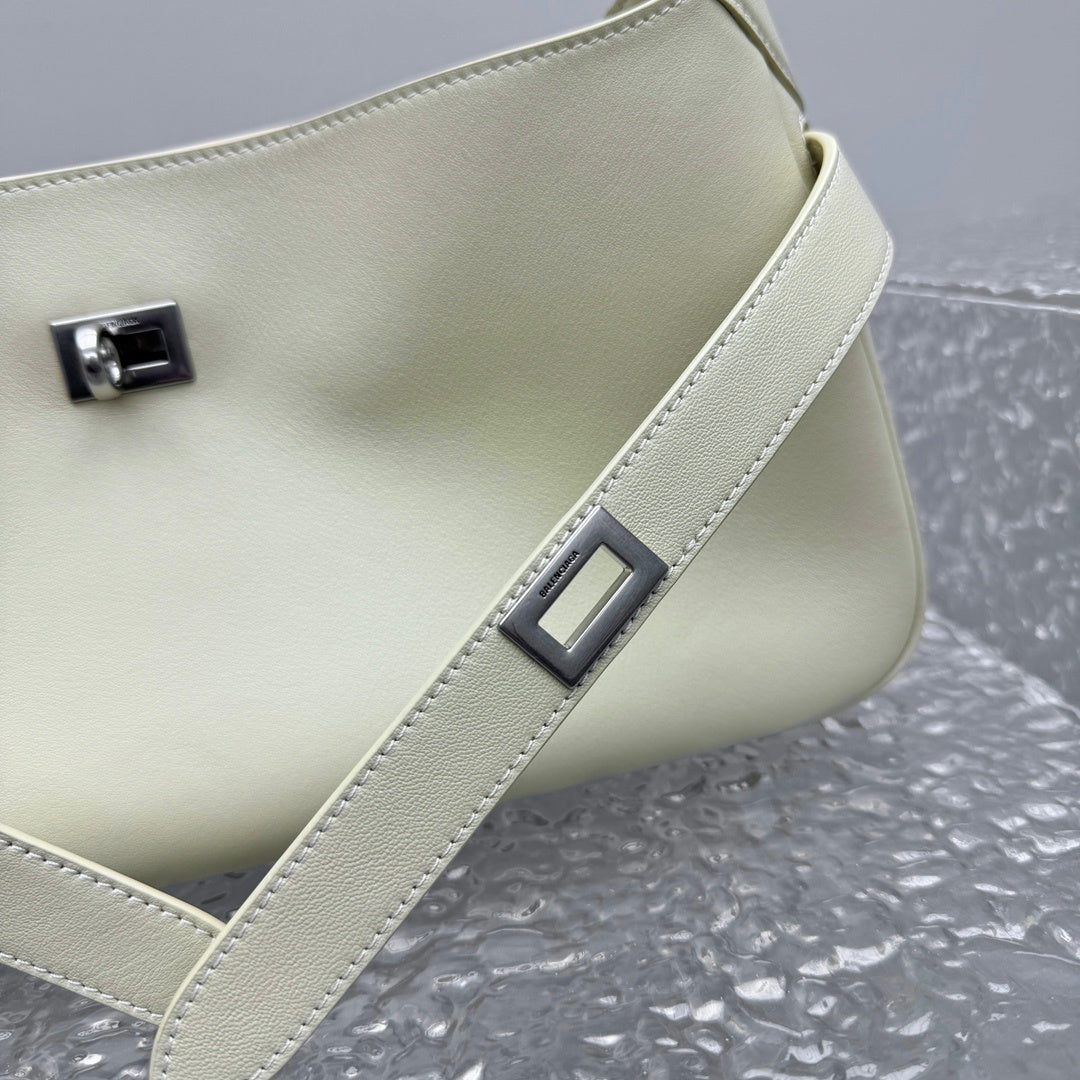 Balenciaga Bel Air Small Shoulder Bag | Silver Hardware Luxury Handbag