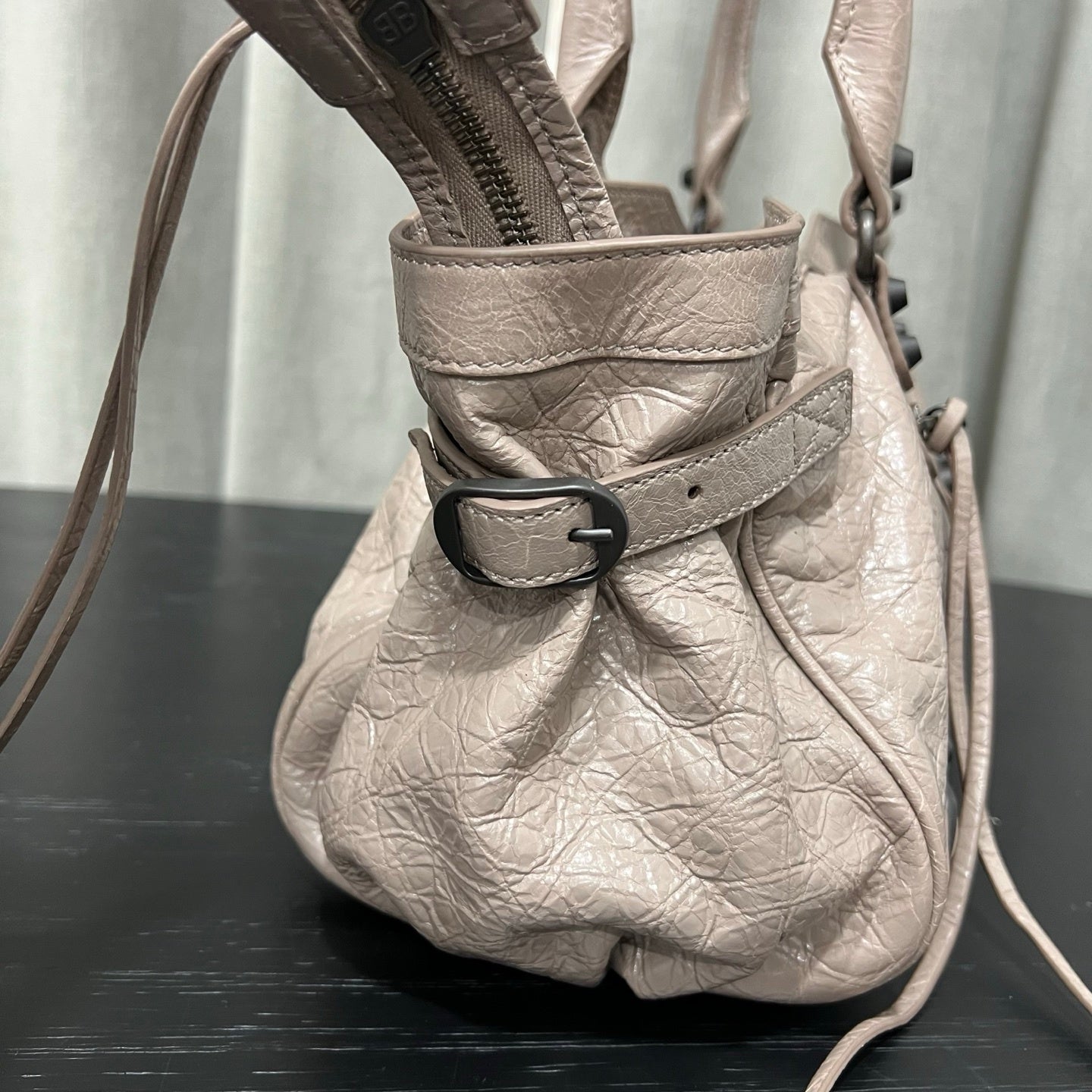 Balenciaga Bel Air Black Smooth Calfskin Shoulder Bag