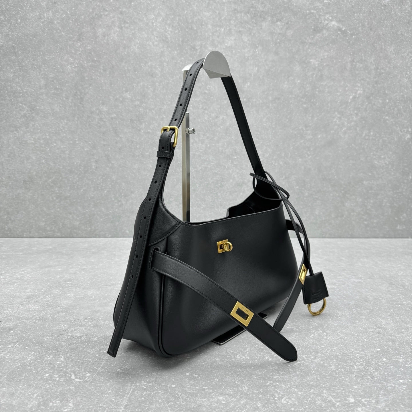 Balenciaga Bel Air Small Black Leather Shoulder Bag