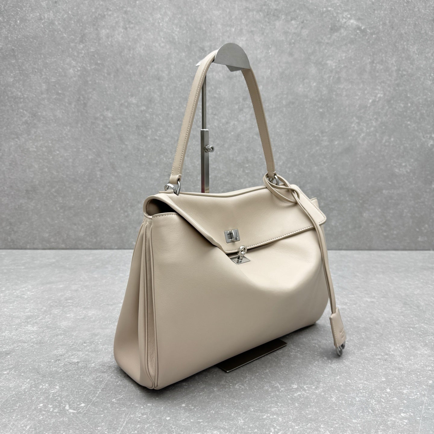 Balenciaga Rodeo Almond Leather Handbag