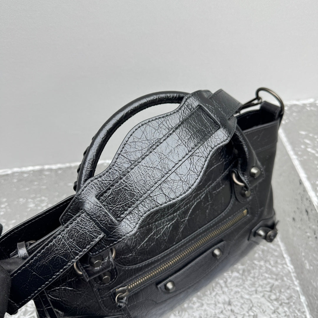 Balenciaga Le City First Black Arena Lambskin