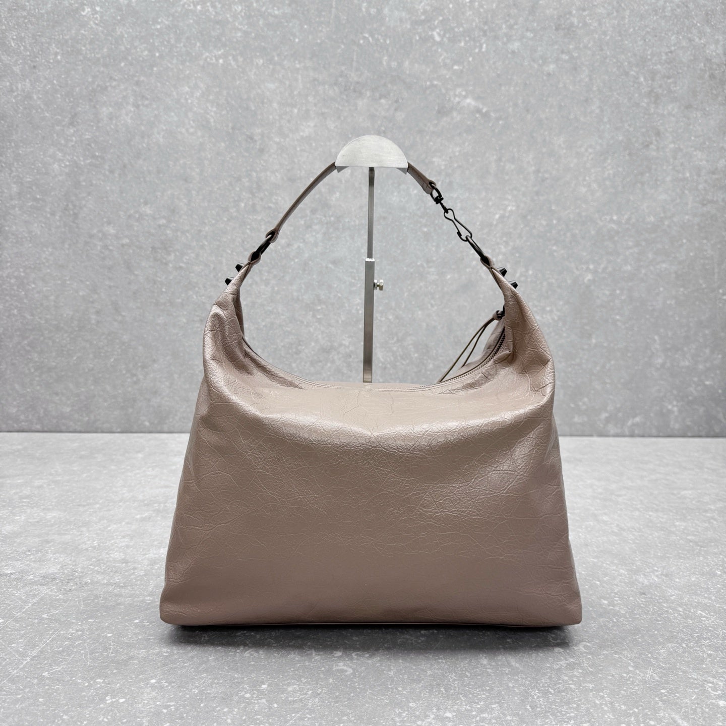Balenciaga Le City Hobo Arena Lambskin Studded Bag